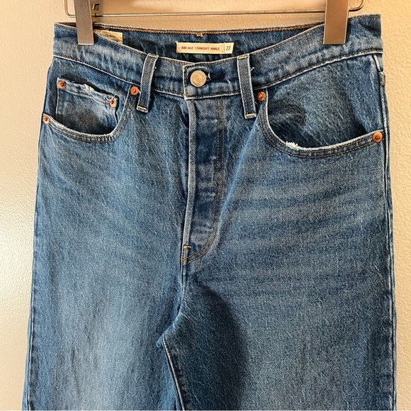 2024 Levi’s premium ribcage straight ankle size 27 button fly - Picture 2 of 6